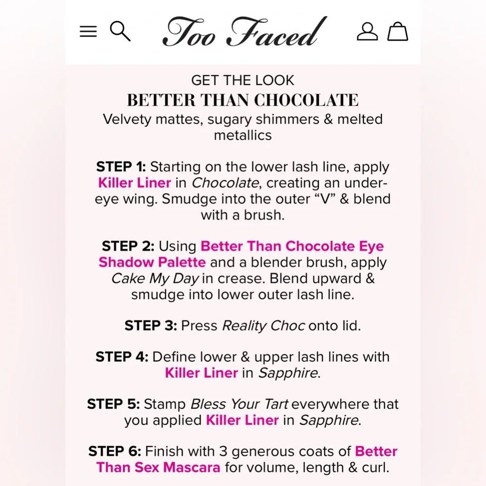 Too Faced nwt too
